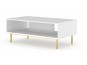 Холна маса RAVENNA MDF HG 90x60x45 (бяло мат/бяло гланц)
